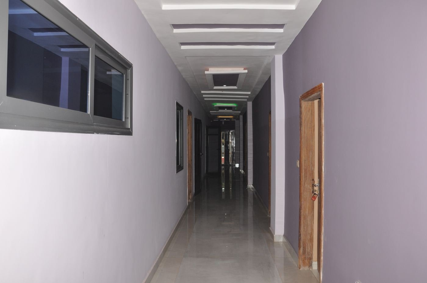 Les couloirs de l'hôtel