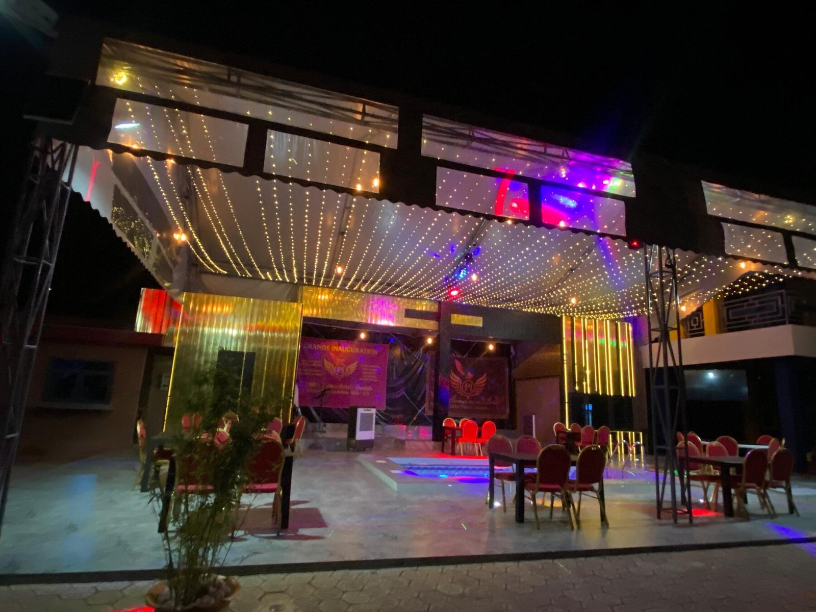 La terrasse en hauteur